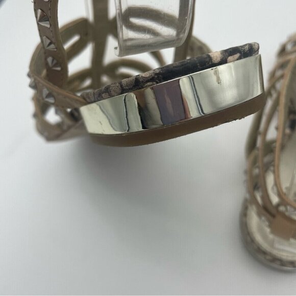 Sam Edelman  Demi Studded Nude Leather Sandals, Sz 6 - Picture 12 of 12